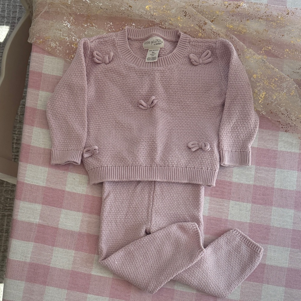 Little planet by Carter’s lightweight sweater outfit